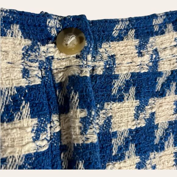 Sandro Sixtine Houndstooth Flounce Mini Skirt Size 6 - Picture 6 of 15